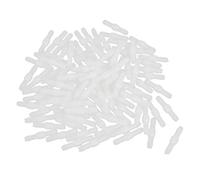 sourcing map Car Garden White 4mm Plastic Tube Pipe Hose Connector Joiner 100 Pcs