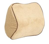 sourcing map Car Headrest Pillow Memory Foam Ergonomic Neck Support Pillow with with Adjustable Strap for Driving Home Office Car Seat, Camel