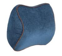 sourcing map Car Headrest Pillow Memory Foam Ergonomic Neck Support Pillow with with Adjustable Strap for Driving Home Office Car Seat, Navy