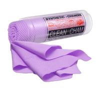 sourcing map Car Premium Shammy Cloth 26" x 16.9" PVA Chamois Wash Drying Towel Ultra Absorbent No Scratches in D Shaped Bucket for Cars Motorcycles Glass Countertops Phone Laptop, Purple Dot