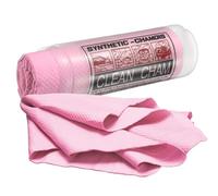 sourcing map Car Premium Shammy Cloth 26" x 16.9" PVA Chamois Wash Drying Towel Ultra Absorbent No Scratches in D Shaped Bucket for Cars Motorcycles Glass Countertops Phone Laptop, Pink Dot