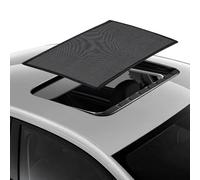 sourcing map Car Sunroof Sun Shade 100 x 65cm Magnetic Car Roof Breathable Mesh Cover Quick Install Auto Net Moon Roof Sunshade Sun Protection for Camping Parking, Black