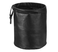 sourcing map Car Trash Can 0.9 Gallon Foldable Leak-Proof Garbage Organizer Portable Hanging Waterproof Truck Trash Bins for Van Automotive Vehicle Front Seat, Black