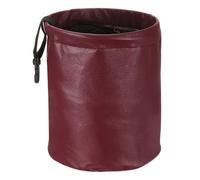 sourcing map Car Trash Can 0.9 Gallon Foldable Leak-Proof Garbage Organizer Portable Hanging Waterproof Truck Trash Bins for Van Automotive Vehicle Front Seat, Red