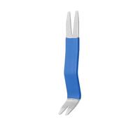 sourcing map Car Trim Removal Tool 5" Steel Auto Clip Lifter Car Removal Pry Bar Tools with Rubber Sleeve for Vehicle Door Audio Window Radio Panel Dashboard Repair, Blue