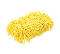sourcing map Car Wash Sponge 9.1" x 4.7" Chenille Microfiber Mitt Scratch-Free Absorbent Scour Scrubber Cleaning Sponge for Washing Detailing on Cars, Trucks, SUV, Boats, RVs, Yellow