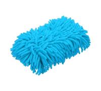 sourcing map Car Wash Sponge 9.1" x 4.7" Chenille Microfiber Mitt Scratch-Free Absorbent Scour Scrubber Cleaning Sponge for Washing Detailing on Cars, Trucks, SUV, Boats, RVs, Light Blue