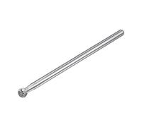 sourcing map Carbide Burrs Rotary Files, Double Cut Ball Tungsten Carbide Tip 8mm Cutting Head 6mm Shank 100mm (4-Inch) Length for Wood Metal Stone Polishing