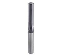 sourcing map Carbide Chucking Reamer 0.22"(5.588mm) Dia Straight Flute Straight Shank Machine Reamer Tool for Metal and Lathes CNC Machining Centers, Black