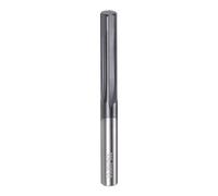 sourcing map Carbide Chucking Reamer 0.232"(5.9mm) Dia Straight Flute Straight Shank Machine Reamer Tool for Metal and Lathes CNC Machining Centers, Black
