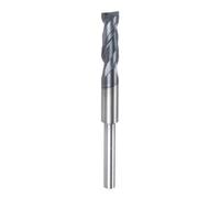 sourcing map Carbide Square End Mill, 3/16" Diameter AlTiN BN Coated 2 Flutes Milling Bit Cutter, for Hardened Steel Cast iron Alloy Metal, 1/8" Shank 5/8" Cut Length 2" Long HRC50