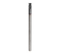 sourcing map Carbide Square Nose End Mill Bit 1/8" Cut Dia 4 Flutes TiAlN Coated Milling Cutter for Hardened Steel Metal (1/8" Shank 1/8" Cut Length 2" Long 30 Degree Helix)