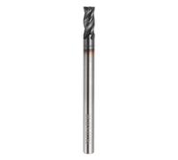 sourcing map Carbide Square Nose End Mill Bit 1/8" Cut Dia 4 Flutes TiAlN Coated Milling Cutter for Hardened Steel Metal (1/8" Shank 1/4" Cut Length 1-1/2" Long 30 Degree Helix)