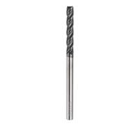 sourcing map Carbide Square Nose End Mill Bit 3/16" Cut Dia 4 Flutes TiAlN Coated Milling Cutter for Hardened Steel Metal (3/16" Shank 1-1/8" Cut Length 3" Long 30 Degree Helix)