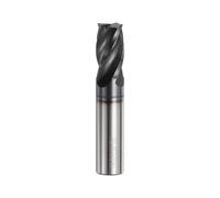 sourcing map Carbide Square Nose End Mill Bit 3/8" Cut Dia 4 Flutes TiAlN Coated Milling Cutter for Hardened Steel Metal (3/8" Shank 5/8" Cut Length 2" Long 30 Degree Helix)