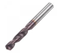 sourcing map Carbide Twist Drill Bits 5.2mm, DIN K45 Tungsten Carbide AlTiSin Coated Jobber Drill Bits Straight Shank Drilling Cutter for Stainless Steel Alloy Steel