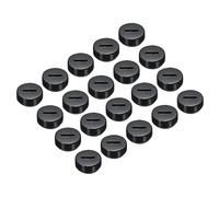 sourcing map Carbon Brush Holder Cap Motor Electric Brush Plastic Cover Thread Black 13mm/0.51 Inch OD Pack of 30