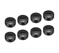 sourcing map Carbon Brush Holder Cap Motor Electric Brush Plastic Cover Thread Black 16mm OD 8mm Height, Pack of 10