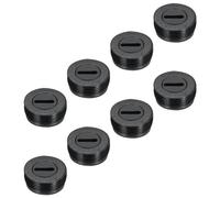 sourcing map Carbon Brush Holder Cap Motor Electric Brush Plastic Cover Thread Black 17mm/0.67 Inch OD Pack of 8