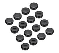 sourcing map Carbon Brush Holder Cap Motor Electric Brush Plastic Cover Thread Black 18mm/0.71 Inch OD Pack of 16