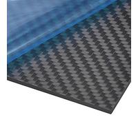 sourcing map Carbon Fiber Plate Panel Sheets 300mm x 200mm x 1.3mm Carbon Fiber Board (Twill Matte)