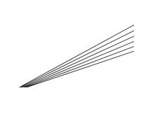sourcing map Carbon Fiber Rod, 1mm x 200mm Carbon Rod Bar for RC Plane DIY Craft Kite Wing Tube Quadcopter Arm Repair Pack of 10