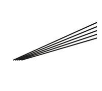 sourcing map Carbon Fiber Rod, 2.5mm x 200mm Carbon Rod Bar for RC Plane DIY Craft Kite Wing Tube Quadcopter Arm Repair Pack of 5