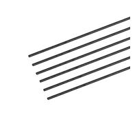 sourcing map Carbon Fiber Rod, 2.5mm x 300mm for RC Plane DIY Tool Wing Tube Quadcopter Arm, Pack of 6