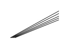 sourcing map Carbon Fiber Rod, 2mm x 400mm Carbon Rod Bar for RC Plane DIY Craft Kite Wing Tube Quadcopter Arm Repair Pack of 5