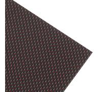 sourcing map Carbon Fiber Sheet 250x100x2mm 3K Carbon Fiber Board with Metallic Threads Plain Weave Glossy Surface Laminate Plate Panel for Automotive, Cars, RC Models, Drones, DIY, Red