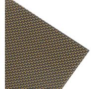 sourcing map Carbon Fiber Sheet 250x100x3mm 3K Carbon Fiber Board with Metallic Threads Plain Weave Glossy Surface Laminate Plate Panel for Automotive, Cars, RC Models, Drones, DIY, Gold