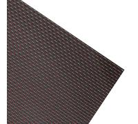sourcing map Carbon Fiber Sheet 300x200x3mm 3K Carbon Fiber Board with Metallic Threads Plain Weave Glossy Surface Laminate Plate Panel for Automotive, Cars, RC Models, Drones, DIY, Red