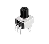 sourcing map Carbon Film Potentiometer 1K Ohm Variable Resistors Single Turn Rotary, 5pcs
