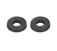 sourcing map Carbon Steel Flat Washer Fits M10 Bolts, 2pcs M10 x 26 x 5mm Black Oxidized Grade 8.8 Alloy Steel Ultra Thick Fasteners for Mechanical Industry