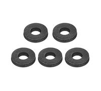 sourcing map Carbon Steel Flat Washer Fits M10 Bolts, 5pcs M10 x 26 x 5mm Black Oxidized Grade 8.8 Alloy Steel Ultra Thick Fasteners for Mechanical Industry