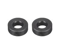 sourcing map Carbon Steel Flat Washer Fits M12 Bolts, 2pcs M12 x 28 x 10mm Black Oxidized Grade 8.8 Alloy Steel Ultra Thick Fasteners for Mechanical Industry
