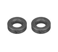 sourcing map Carbon Steel Flat Washer Fits M16 Bolts, 2pcs M16 x 33 x 10mm Black Oxidized Grade 8.8 Alloy Steel Ultra Thick Fasteners for Mechanical Industry