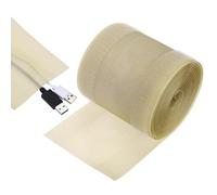 sourcing map Carpet Cord Cover, 10ft Floor Cover Cord Strip Wire Protector Cable Management for Office Home, Khaki