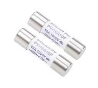 sourcing map Cartridge Ceramic Fuse 10A DC 1000V 10x38mm Fast Blow Replacement for Digital Multimeter 2pcs