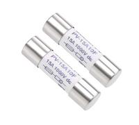 sourcing map Cartridge Ceramic Fuse 15A DC 1000V 10x38mm Fast Blow Replacement for Digital Multimeter 2pcs