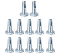 sourcing map Caster Sockets, 12pcs 3/8" x 1-1/4"(9.5x31mm) Metal Caster Stem Sleeve Wheel Socket Type Mounting Stem for 5/16" x 1-1/2" Stem