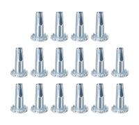 sourcing map Caster Sockets, 16pcs 3/8" x 1-1/4"(9.5x31mm) Metal Caster Stem Sleeve Wheel Socket Type Mounting Stem for 5/16" x 1-1/2" Stem