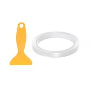 sourcing map Caulk Strip Tape Clear 0.4"x16Ft Waterproof Sealing Tape with Sealing Tool for Kitchen Cooktop Sink Bathtub Shower Toilet