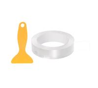 sourcing map Caulk Strip Tape Clear 1"x33Ft Waterproof Sealing Tape with Sealing Tool for Kitchen Cooktop Sink Bathtub Shower Toilet