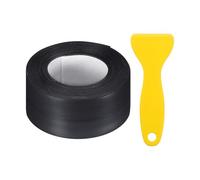 sourcing map Caulk Tape, Black Toilet Caulk Strip Self Adhesive 1.5" x 16.4Ft Caulking Sealant Tape with Sealing Tool for Kitchen Bathroom Edge Protector