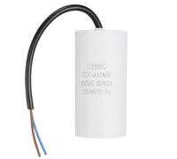 sourcing map CBB60 Run Capacitor 100uf 450V AC 2 Wires 50/60Hz Cylinder 102x50mm White for Air Compressor Water Pump Motor