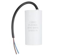 sourcing map CBB60 Run Capacitor 35uf 450V AC 2 Wires 50/60Hz Cylinder 102x50mm White for Air Compressor Water Pump Motor