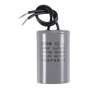 sourcing map CBB60 Run Capacitor 5uF 450V AC 2 Wires 50/60Hz Cylinder 54x34mm for Air Compressor Water Pump Motor