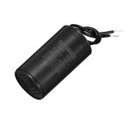 sourcing map CBB60 Run Capacitor 8uF 450V AC 2 Wires 50/60Hz Cylinder Motor Running Capacitor 34x60mm for Air Compressor Water Pump, Black