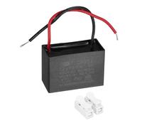 sourcing map CBB61 Ceiling Fan Capacitor, 12uF 450V AC 2 Wires Ceiling Fan Capacitor Replacement with Terminal Blocks for Pump Motor Generator Blower, 51x35x25mm